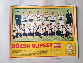 Плакат из журнала Стадион- Dozsa 9
