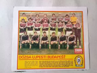 Плакат из журнала Стадион- Dozsa 13