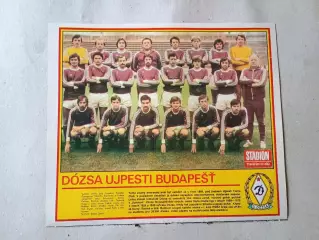 Плакат из журнала Стадион- Dozsa 14