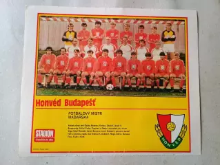 Плакат из журнала Стадион- Honved