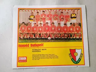 Плакат из журнала Стадион- Honved 2
