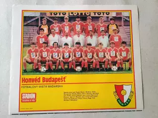 Плакат из журнала Стадион- Honved 6