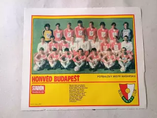 Плакат из журнала Стадион- Honved 11