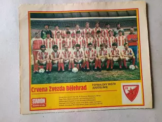 Плакат из журнала Стадион- Crvena Zvezda 2