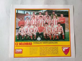 Плакат из журнала Стадион- Crvena Zvezda 14