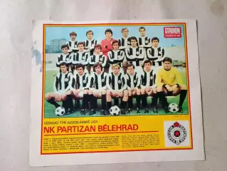 Плакат из журнала Стадион- Partizan