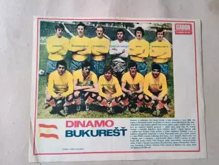 Плакат из журнала Стадион- Dinamo Bucurest 3