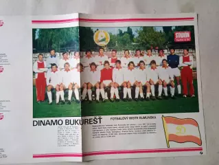 Плакат из журнала Стадион- Dinamo Bucurest 4