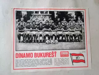 Плакат из журнала Стадион- Dinamo Bucurest 7