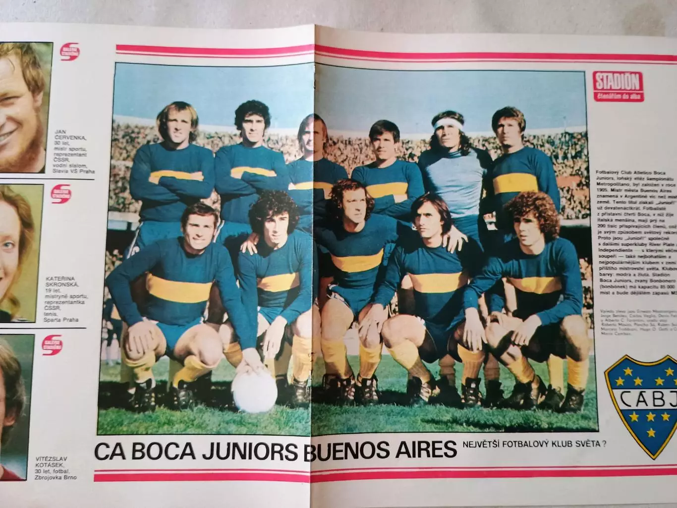 Плакат из журнала Стадион- Boca Juniors