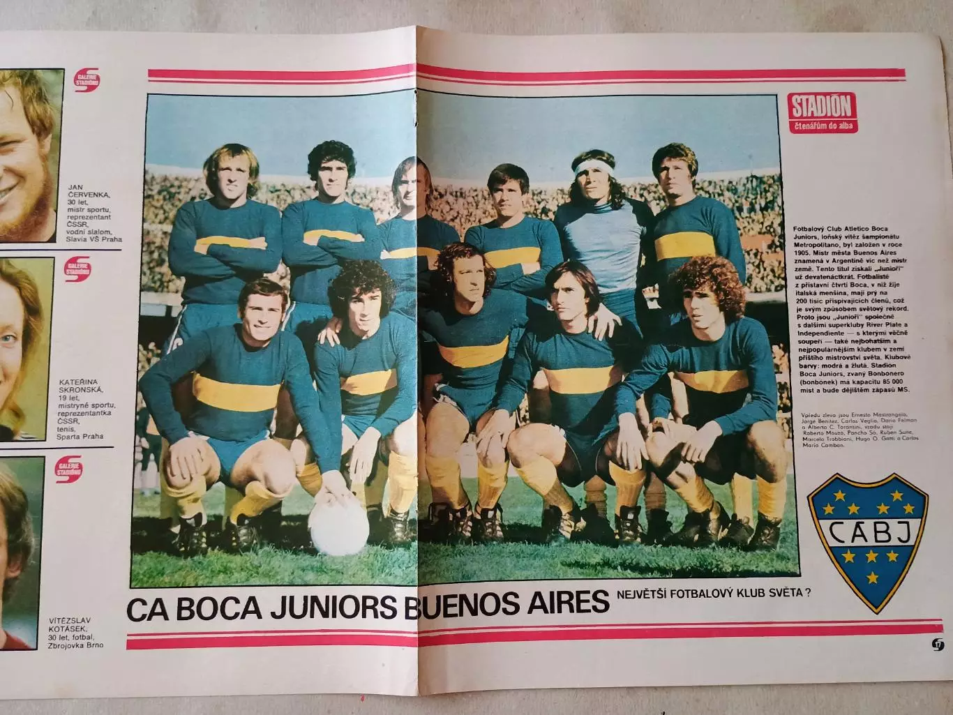Плакат из журнала Стадион- Boca Juniors 2