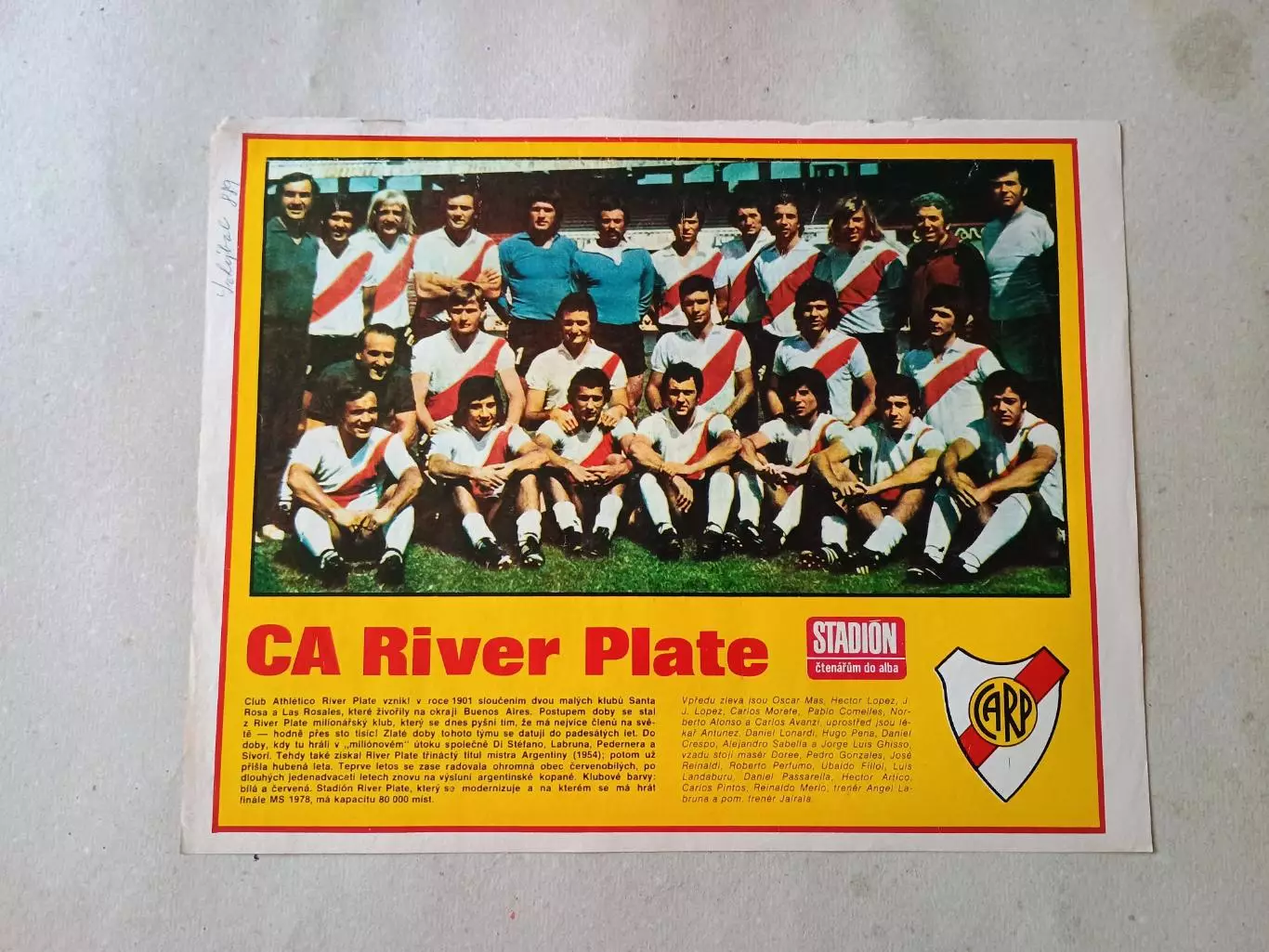 Плакат из журнала Стадион- Rover Plate 2