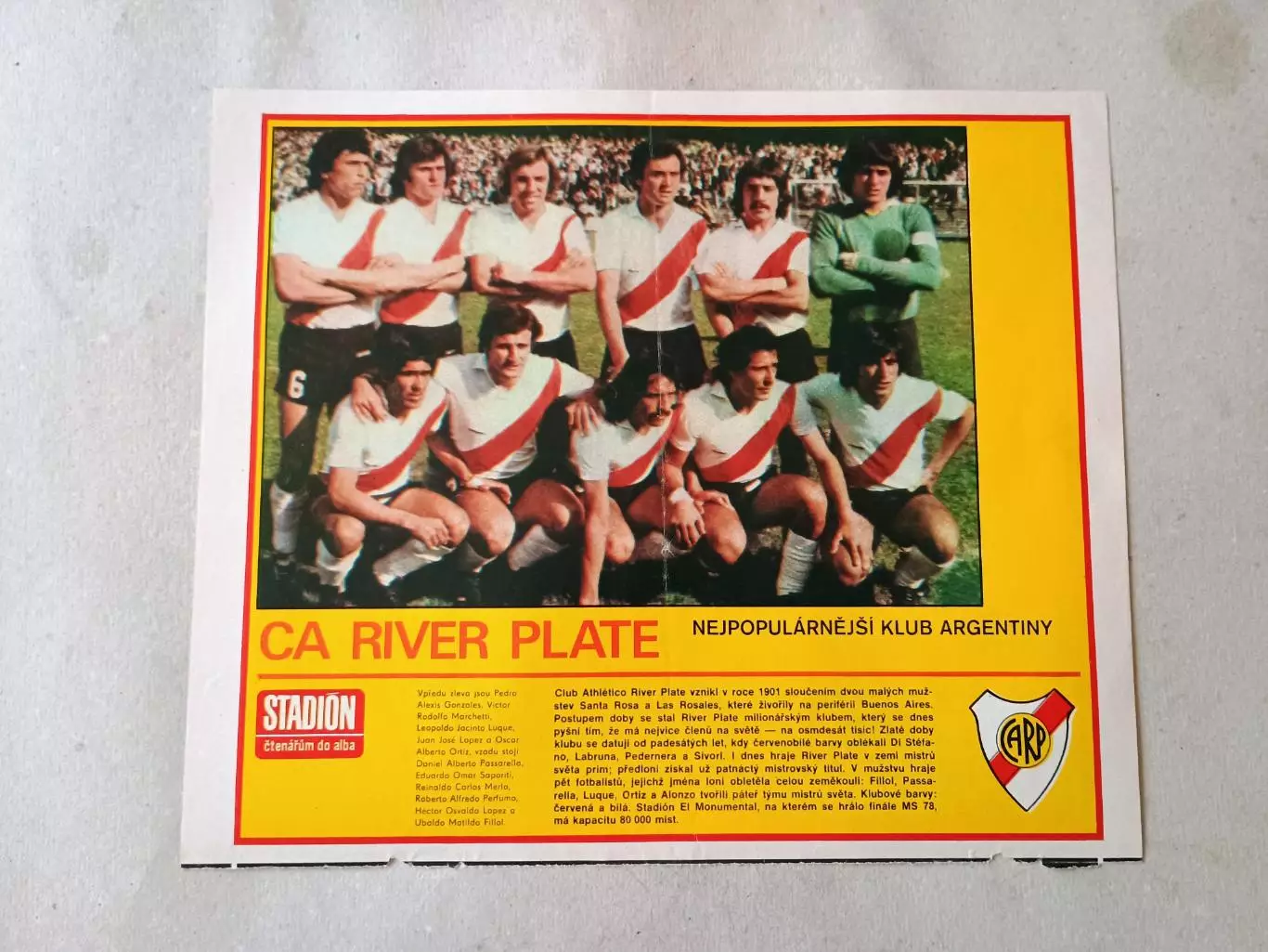 Плакат из журнала Стадион- Rover Plate 7