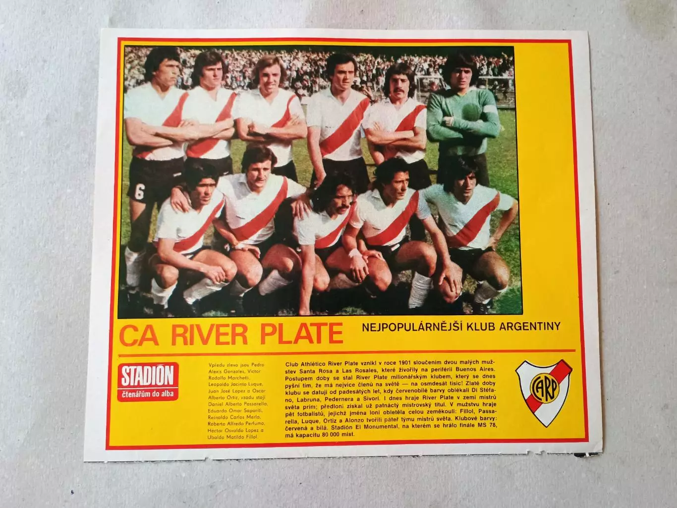 Плакат из журнала Стадион- Rover Plate 9