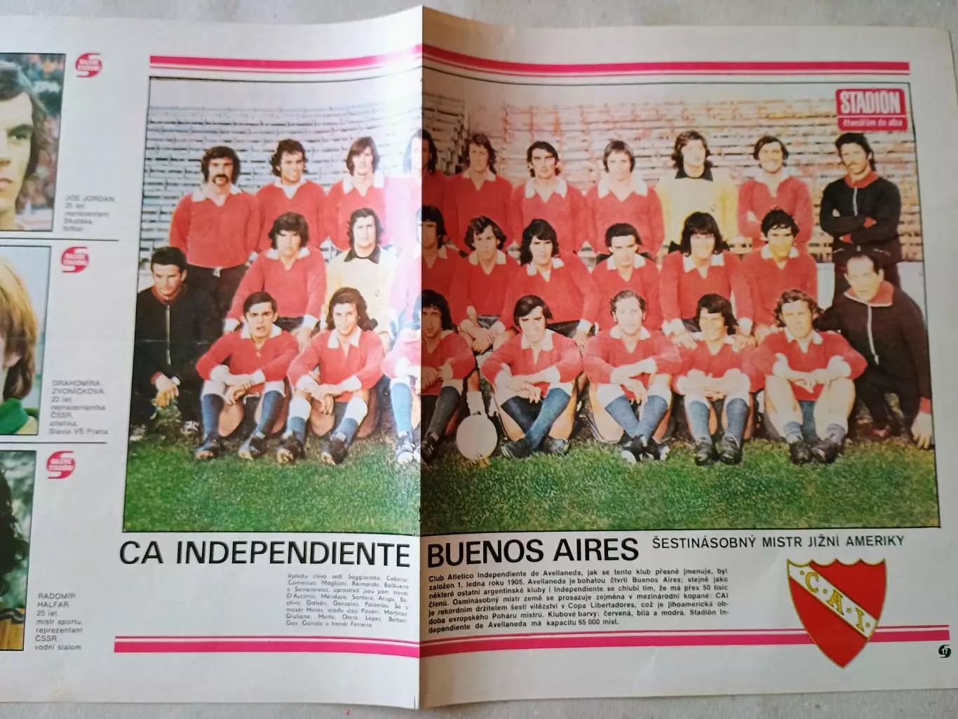 Плакат из журнала Стадион- Independiente 5