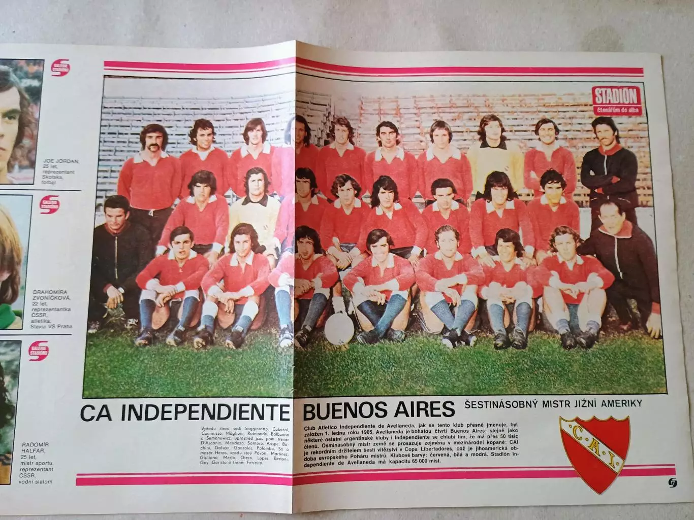 Плакат из журнала Стадион- Independiente 6