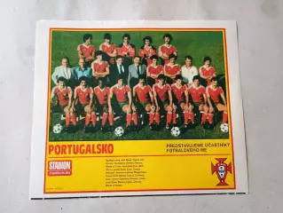 Плакат из журнала Стадион- Portugalsko 11