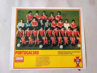 Плакат из журнала Стадион- Portugalsko 12