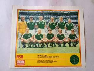 Плакат из журнала Стадион- Nemecko