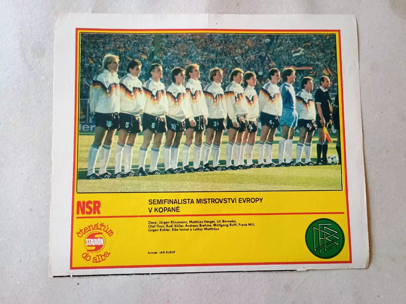 Плакат из журнала Стадион- Nemecko 5