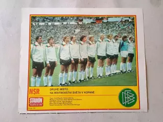 Плакат из журнала Стадион- Nemecko 10