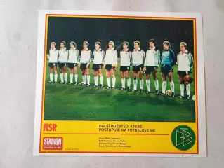 Плакат из журнала Стадион- Nemecko 14