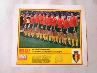 Плакат из журнала Стадион- Belgie 2