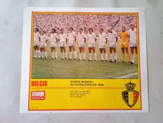Плакат из журнала Стадион- Belgie 14