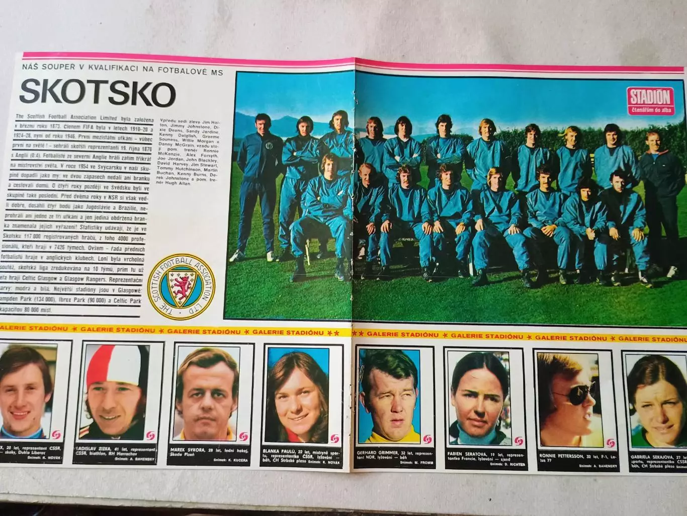 Плакат из журнала Стадион- Skotsko 3