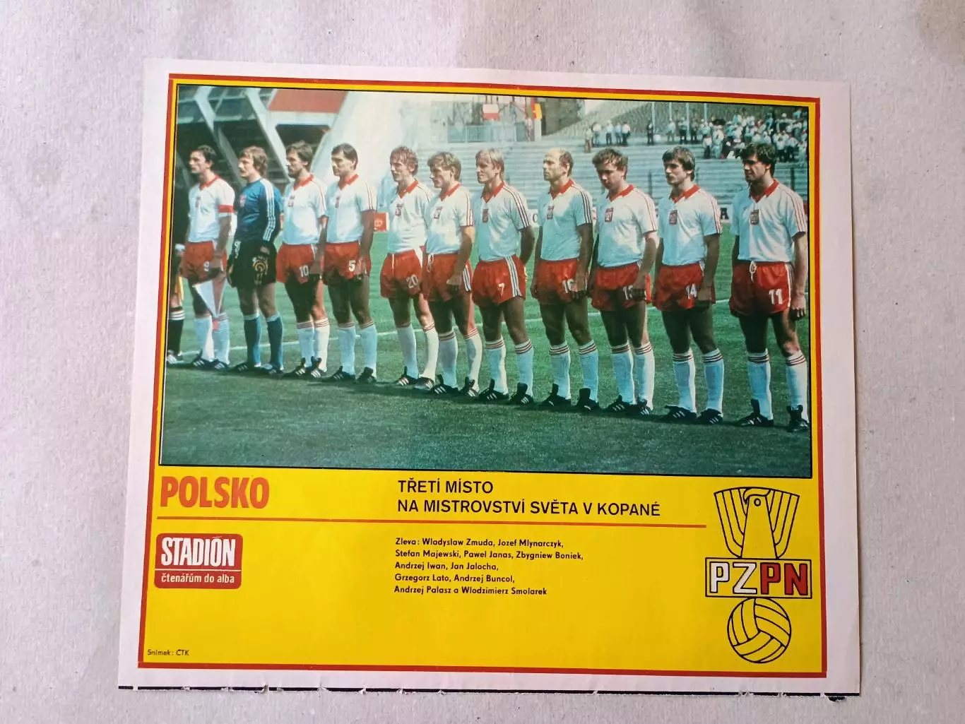 Плакат из журнала Стадион- Polsko