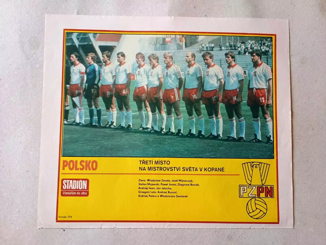 Плакат из журнала Стадион- Polsko 3