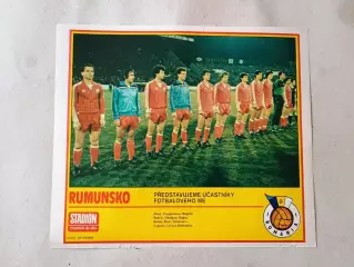 Плакат из журнала Стадион- Rumunsko