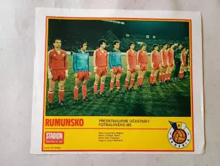 Плакат из журнала Стадион- Rumunsko 3