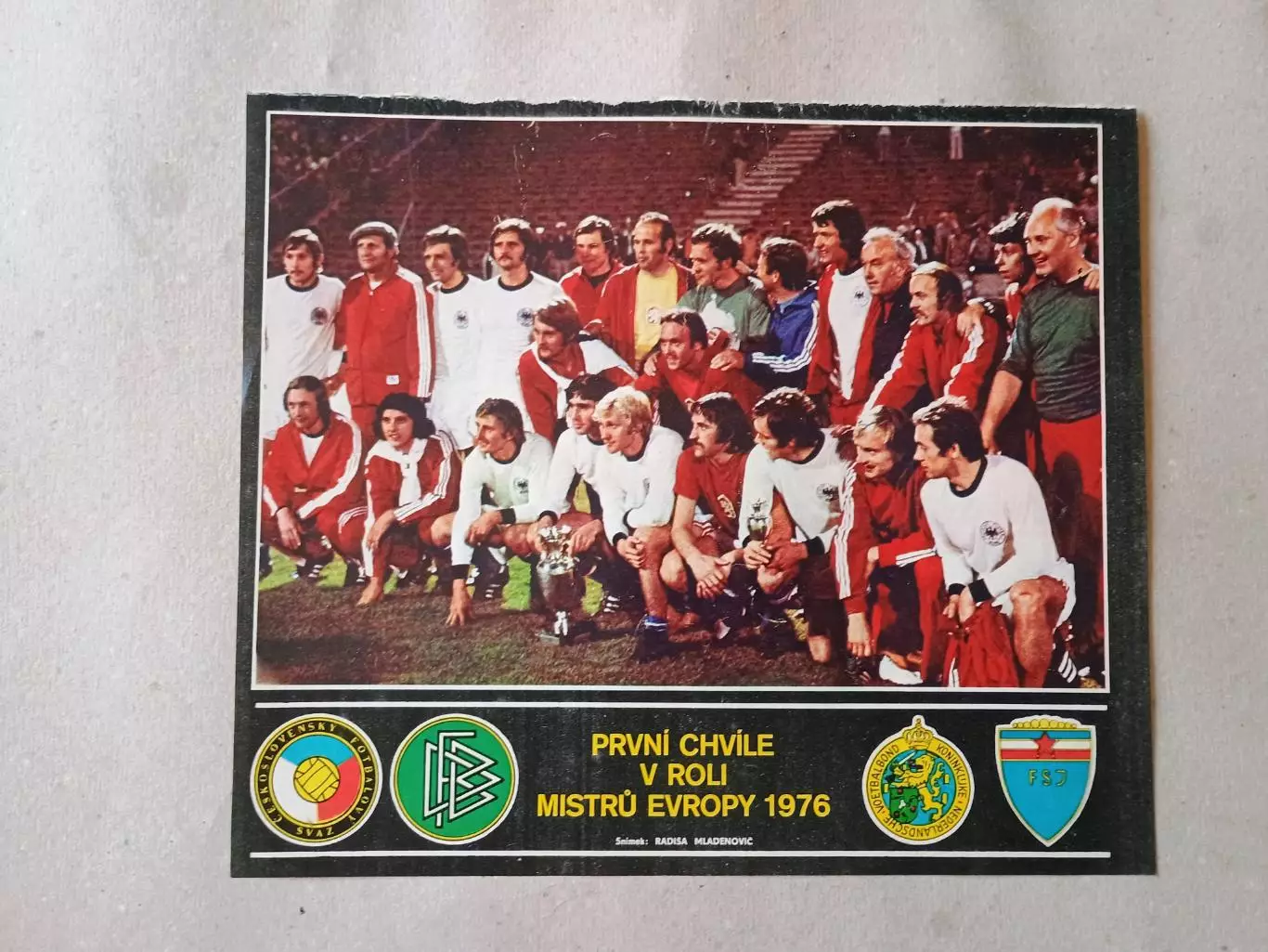 Плакат из журнала Стадион- CSSR