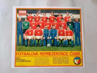 Плакат из журнала Стадион- CSSR 7