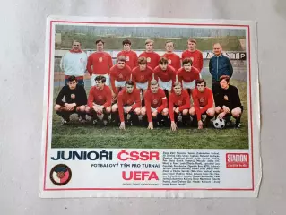 Плакат из журнала Стадион- CSSR U 23