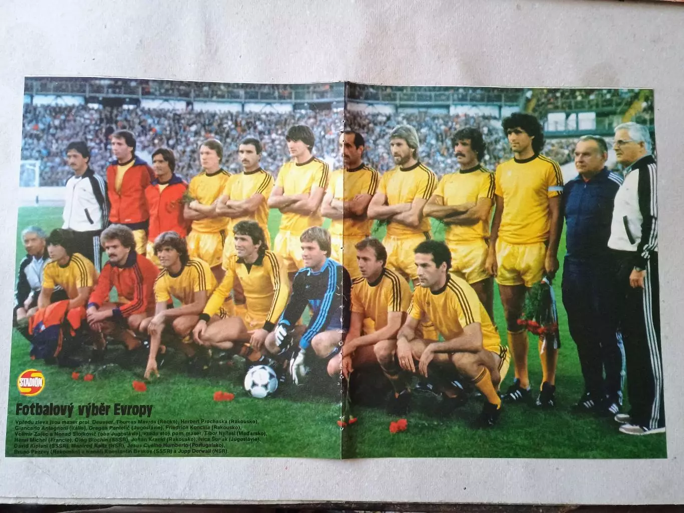 Плакат из журнала Стадион- Европейский отбор