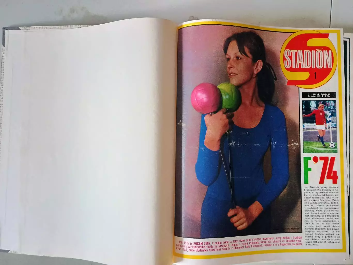 Журнал Стадион 1975 г. в 2-х книгах. 1