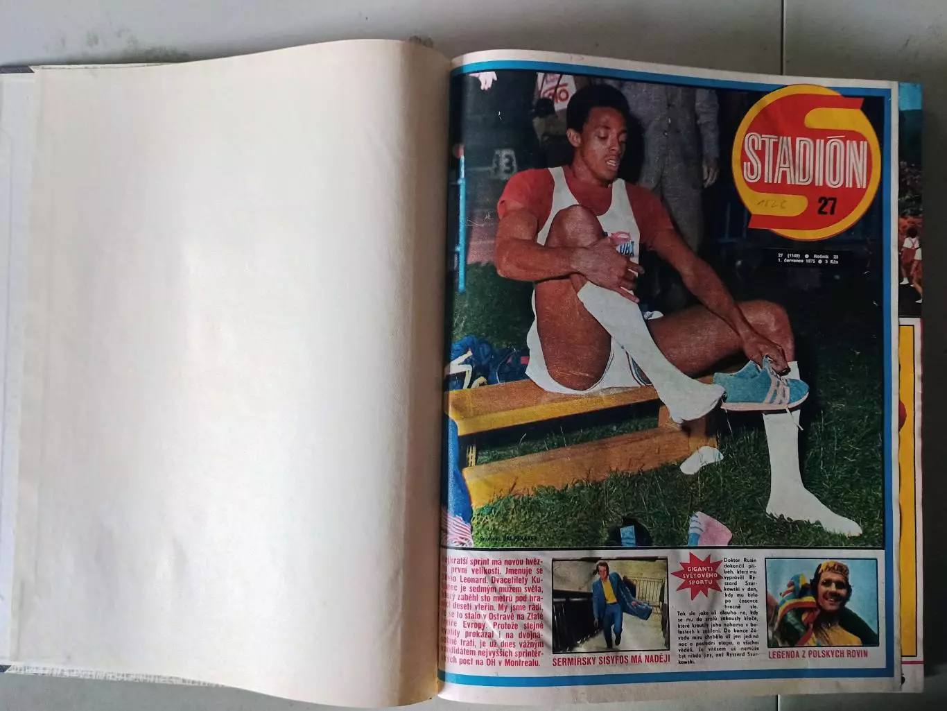 Журнал Стадион 1975 г. в 2-х книгах. 2