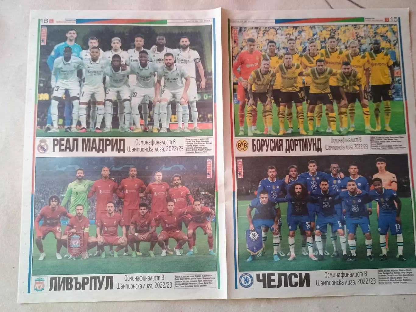 Участники 1/16 финала Лиги чемпионов 2022/23 2