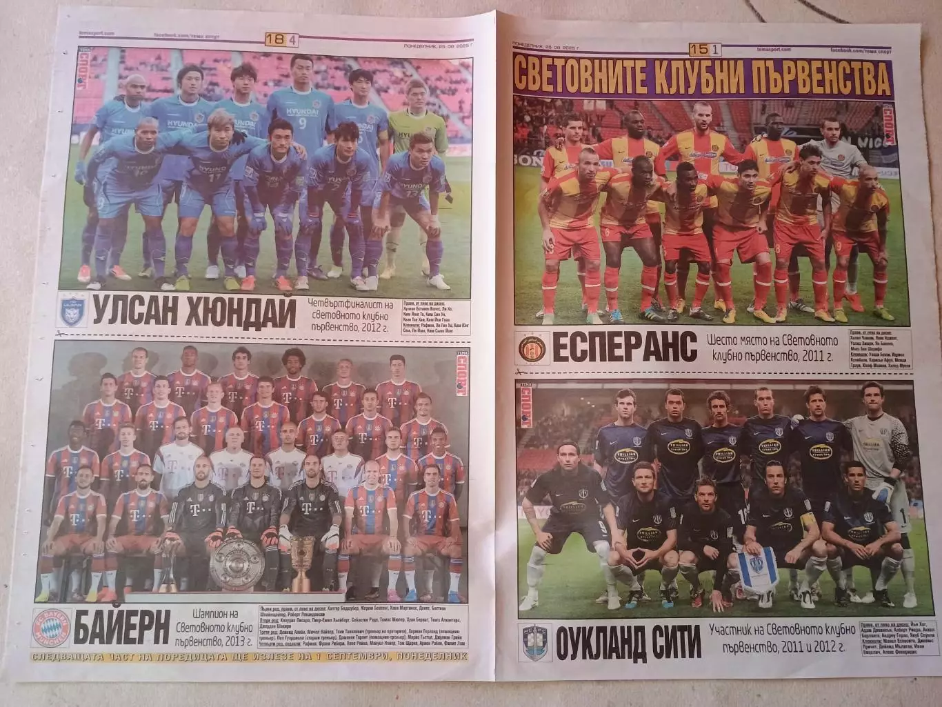 .Участники Кубка ФИФА - часть 1