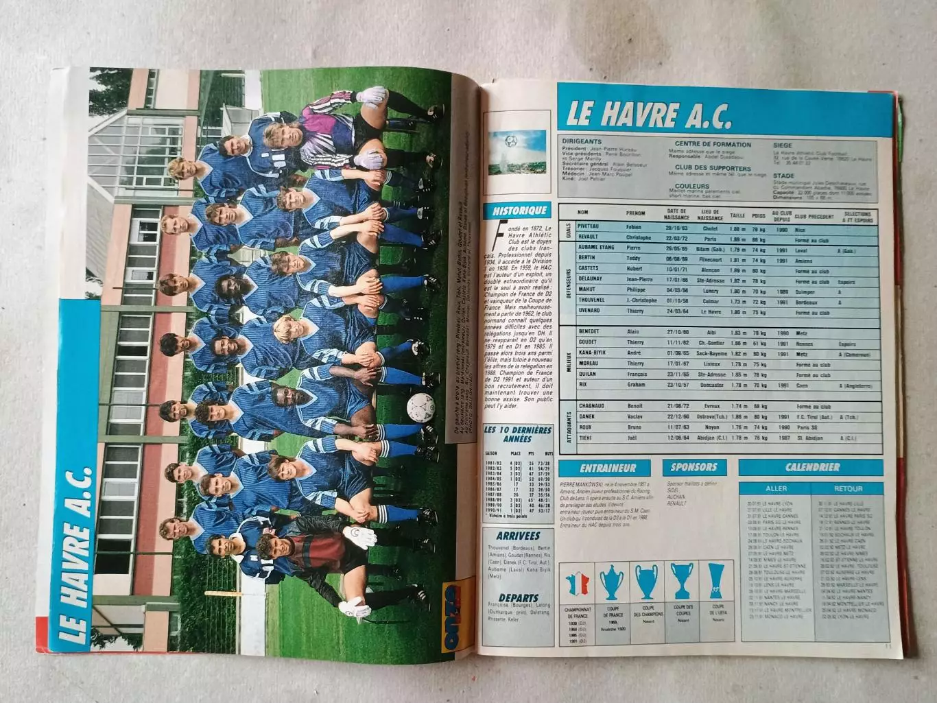 Onze Mondial HS n. 8/1991- неполный 2