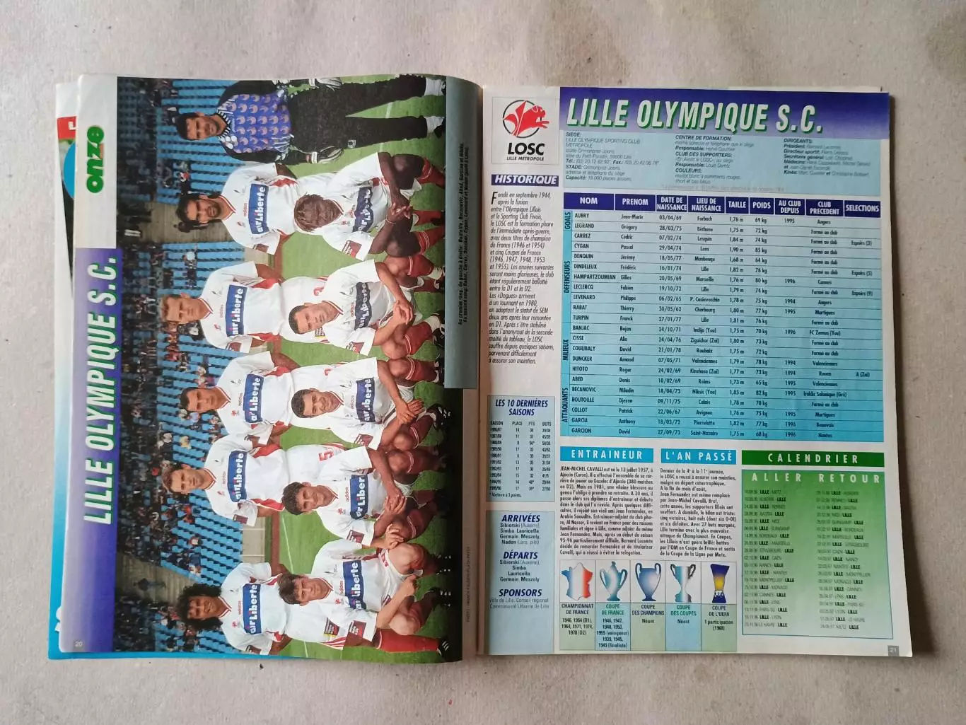 Onze mondial HS n. 24/1996- неполный 1
