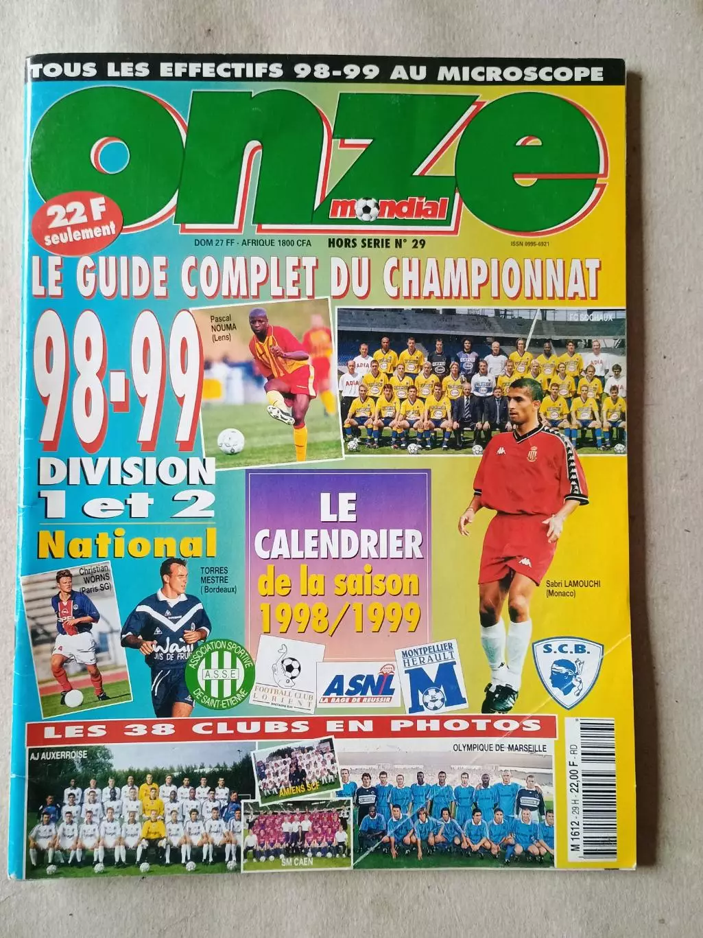 Onze mondial HS n. 29/1998- неполный