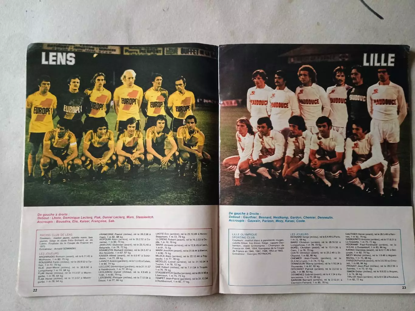 Miroir du Football n.274/1976- неполный 2