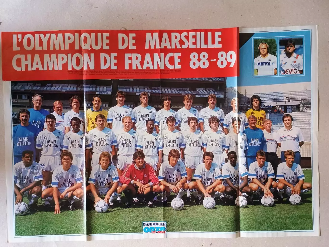 Onze mondial HS n. 1/1989 +двусторонний постер А1 1