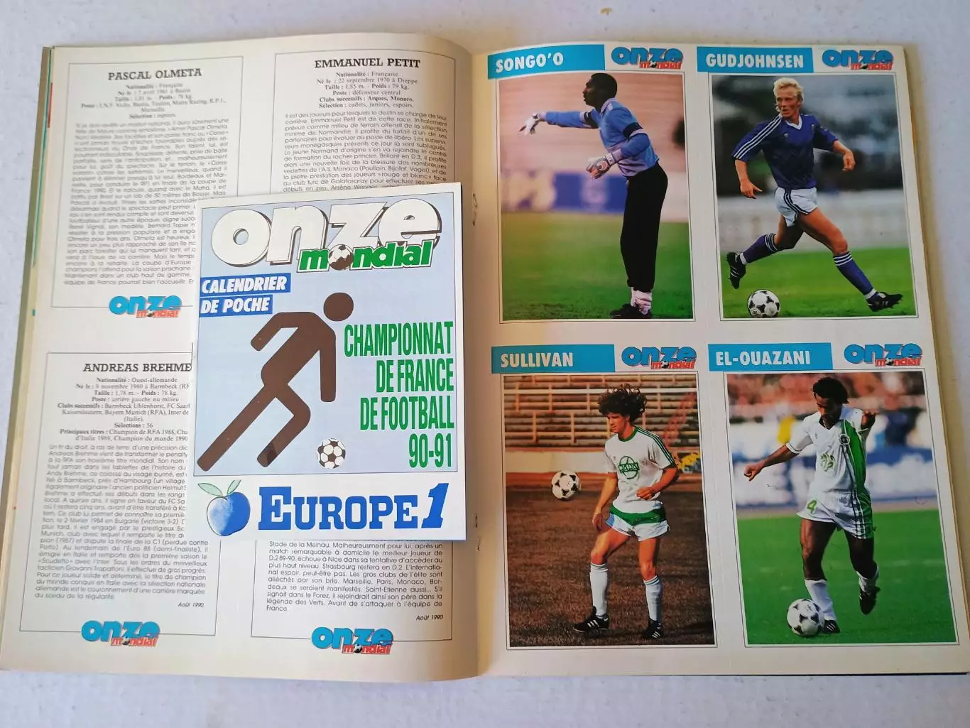 Onze mondial n.19/ 1990-отсутствует плакат A2 2