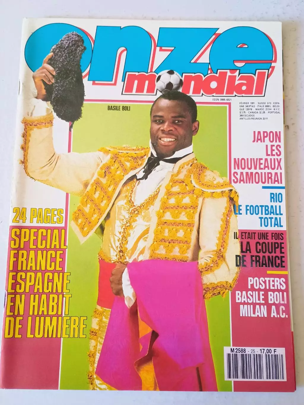 Onze mondial n.25/ 1991-отсутствует плакат A2