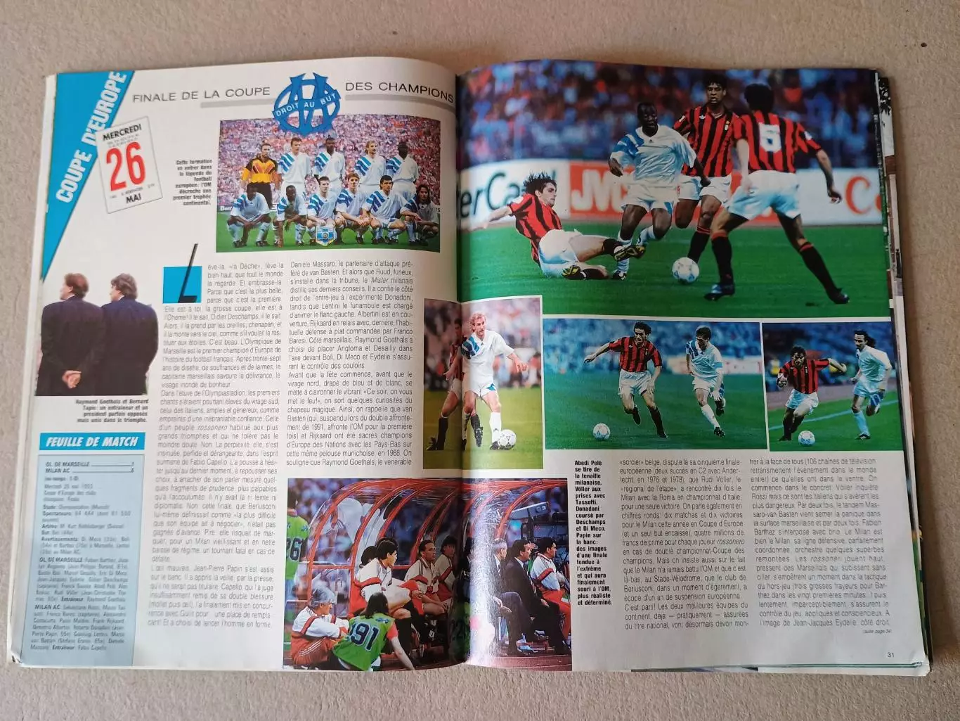 Onze mondial n.53/ 1993 -отсутствует плакат A2. 3