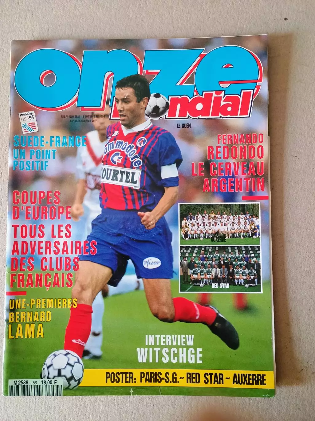 Onze mondial n.56/ 1993 -отсутствует плакат A2.